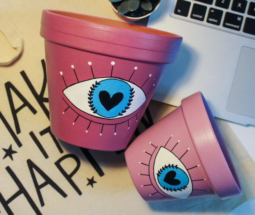 evil eye planter pot Evil Eye Planter Pot – Handsvilla Canada